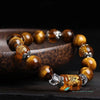 TCC™ Natural Tiger Eye & Citrine Feng Shui Bracelet For Wealth & Good Luck